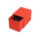 Empty Cardboard Watch Box With Pillow , High Grade Ladies Red Watch Case Box