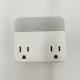 White 2 Outlets WiFi Smart Socket Support Customized Time Scheduling