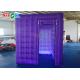 Double Stitching LED Light Inflatable Photo Booth For Film Events
