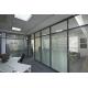 Soundproof Aluminum Glass Office Partitions Fire Prevention 2.5mm Wall Thickness