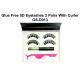 Glue Free Soft 3D Mink Eyelashes With Curler / 3D Lash Extensions