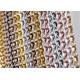 Decorative Exhibition Hall Chain Link Fly Screen 90x210cm