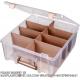 Super Satchel Double Deep, Portable Art & Craft Organizer With Handle, Plastic Storage Case, Clear With Rose Gold