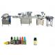 5-35 bottles/min Pump Liquid Filling Machine , PLC Control Vial Liquid Filling