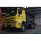 Yellow Sinotruk Howo 6x4 Tractor Truck With WD615 Engine And HW76 Cab