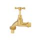 Sand Blasting Brass Hose Bibbs Brass Outside Faucet For Piping Water System