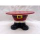 Santa Feet Shoes Christmas Cake Stand For Holiday Christmas Decoration