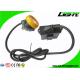10000lux Brightness Mining Cap Lights IP68 Safety With Low Power Warning Function