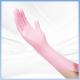 Soft Fitting Pink Disposable Synthetic Nitrile Gloves Anti - Static