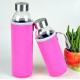 New Design Glass Water Bottles with Cover 280ml 550ml, Various Designs are Available 