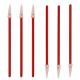 3 Cleanroom  Lint Free Pointed Foam Swab With Red Handle