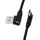 2.4A Fast Charge Mobile Phone Cables 1m Fiber Material Bent Adapter Game Partner