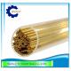 Double Hole EDM Brass Copper Tube Eletrode Pipe For Drilling Machine 0.7x400mmL