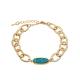 Resin Druzy Multicolor Bead Bracelet 15g With Extension Chain Adjustable Size