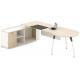 MDF Board Office Executive Table Office Manager Table With Steel Leg