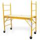 6'feet movable portable Multi-function Mobile Steel Baker Scaffold in Yellow