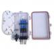 FTTH indoor wall mounted 4 out ports fiber optic terminal box with SC/UPC pigtail and adapter