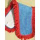 450gsm Blue Twisted Red Tassels Microfiber Wet Mop Pads Environment Friendly