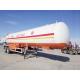 20T Propane Transport Trailer , Horizontal Bullet Propane Delivery Truck 40000 Liter Capacity