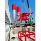 Durable Vertical Shaft Concrete Mixer 2m³ Capacity Panel Batch Orange Color