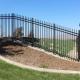 Straight Modern Steel Fence for Indoor / Outdoor Applications Customizable Height Option