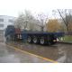 40ft 3 Alxes Heavy Duty Flatbed Semi Trailers With 3mm Diamond Platform