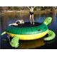 Events Green Outdoor Inflatable Water Trampoline Logo Printing