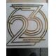 Polished Plated Decorative Metal Letters Signs 3-10mm Depth