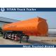 Professional multi compartments petrol liquid tank trailer with 2 axles 38000 liters
