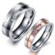 Tagor Jewelry Super Fashion 316L Stainless Steel coulpe Ring TYGR094