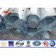 High Strength Polygon Galvanized Steel Pole 33kv 110kv 132kv 230kv 380kv 400kv 550kv