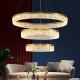 Led Gold Chandelier For Living Room Modern Creative Design Light Fixture Round Kitchen Island Hanging Lamp(WH-MI-313)
