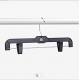 Non Slip Metal Cloth Hanger , Black Metal Clip Clothes Hanger