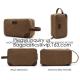 Natural Hemp Branded Cosmetic Bags,Custom Genuine Leather Travel Cosmetic Bag for Men,Bagease, Bagplastics, package