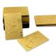 OEM Gold Foil Waterproof Plastic Playing Cards Deck 57x87mm Eco Friendly