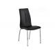 Leisure Simple Black Seat 440mm 560mm Modern Dining Chair