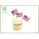 Colorful Food Grade Cake Decoration Toppers Flag Food Picks For Holidays