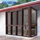 Guangdong NAVIEW Best Prices Aluminium Floor To Ceiling Windows Horizontal Slide Wooden Design Sliding Window