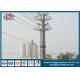 Steel Power Transmission Octagonal Street Light Pole Q345 Anti Corrosive