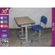 Height Adjustable Floor Free Standing Kids School Desk Chair With Foot Rest