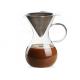 Food Grade Pour Over Antique Glass Coffee Pots For Cold Brew Coffee , Sample Available