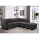 Home furniture sofa durable dark grey luxury fabric 3 seats sectional sofa for living room Bedroom Office
