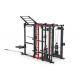 Combo Multi Station Gym Equipment , Commercial Power Rack Cable Machine