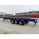 Heavy Duty Skeleton Flatbed Hauling Trailer With Mechanical Suspension And ABS Brake