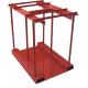 800 Lbs Capacity Gas Cylinder Caddy With Hinged Divider Bar / Steel Ramp