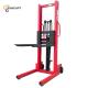 Polyurethane Wheel Type Hydraulic Lift Motor Manual Electric Stacker for Easy Maintenance