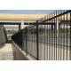 Flat Top Tubular Steel Fence Panels 2100mm height x 2400mm Width Rails 40mm x 40mm upright 25mm x 25mm