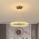 Dimmable Modern Ring Chandelier 90W 315W 3 Ring Crystal Pendant Light