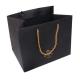 Black Kraft Square Bottom Paper Bags 16x6x12 Gift Bags With Handle