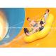Tornado Fiberglass Commercial Family Water Slide For Water Park , 42*70m Floor space